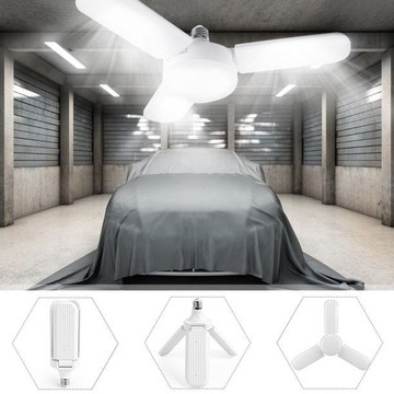 45W Folding LED Garage Ceiling Light w/ Adjustable Panels